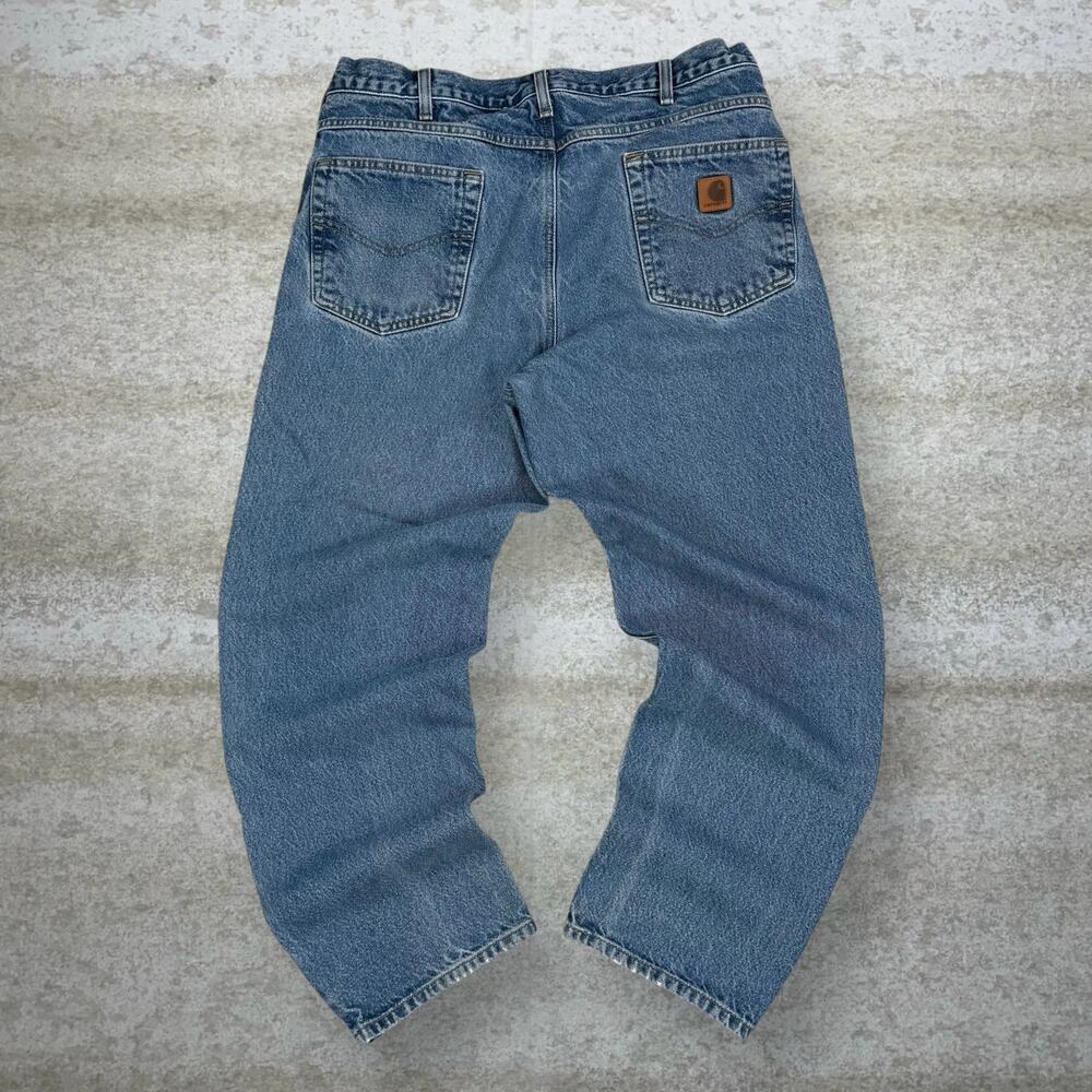 Vintage 90s Carhartt Jeans 36x30 Relaxed Fit Medium Wash Denim
